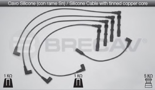 BRECAV 02.518 Ignition Cable Kit